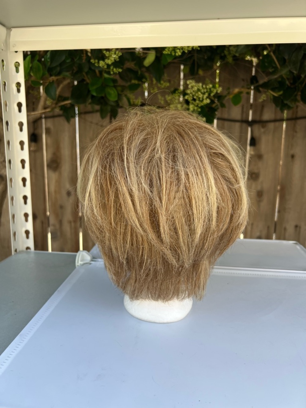Short Layered Women's Wig in Blonde - Picture 3 of 7